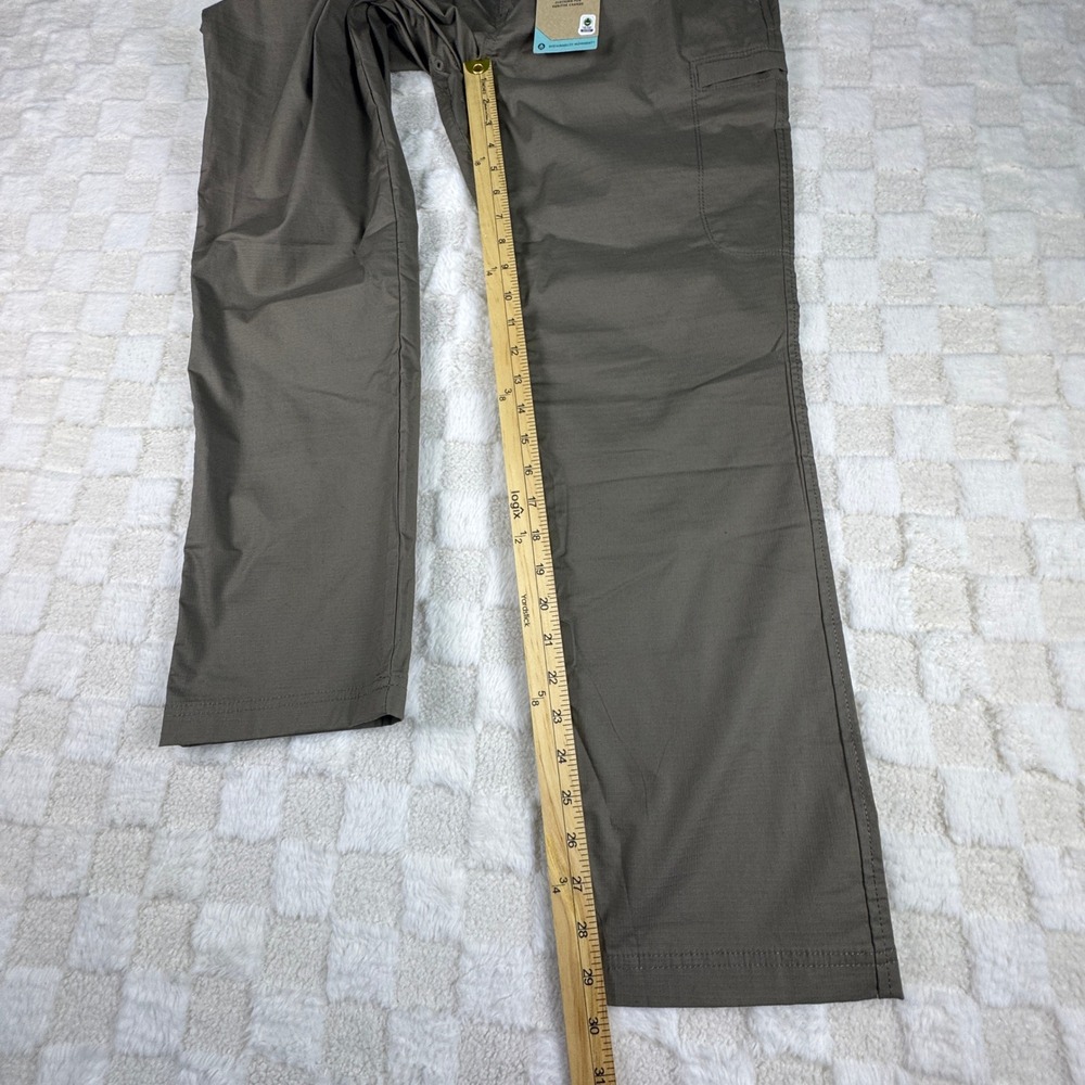 Prana Double Peak Pant Womens 10 Mud Brown Cargo Mid Rise Lightweight NWT - Picture 2 of 15